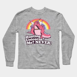 T rex unicorn hunter Long Sleeve T-Shirt